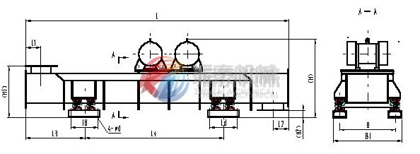 振動(dòng)輸送機(jī)外形圖